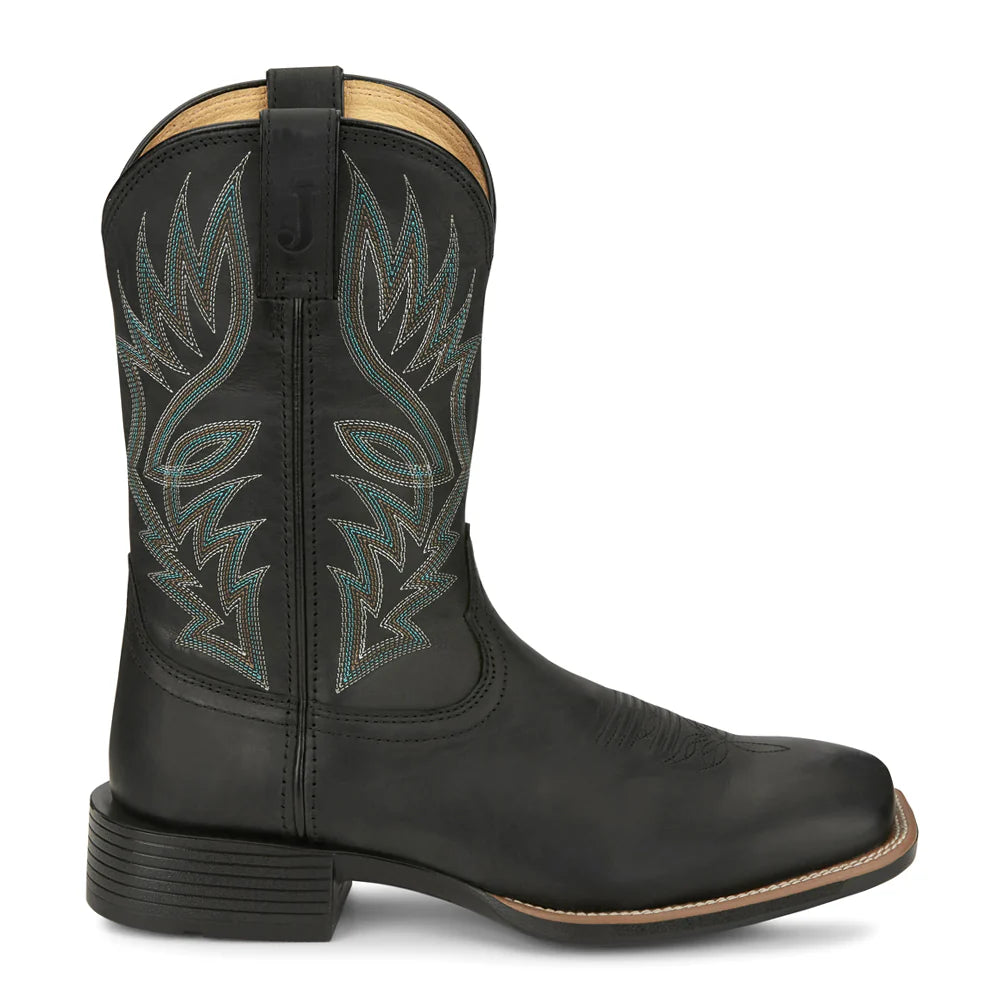 Justin Boots Men's Zeke Wide Square Toe Cowboy Boots