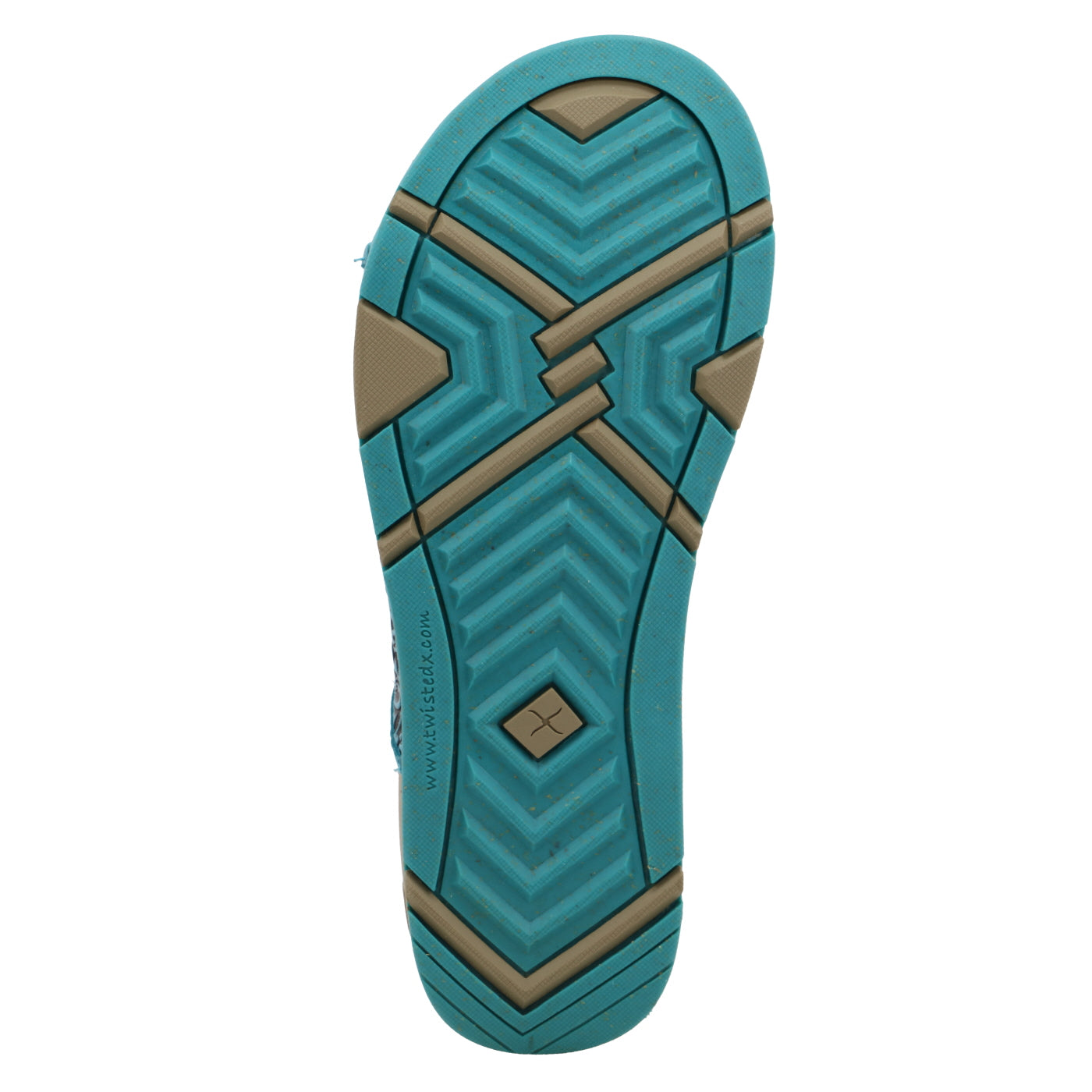 Twisted X Women's Teal Tooled Sandals