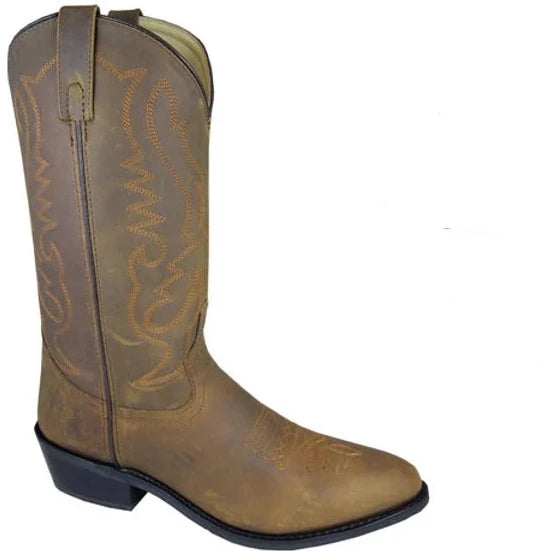Smoky Mountain Men's Denver Western Boot - Genuine Leather, Rubber Sole, Western Toe & Heel For Work Or Style