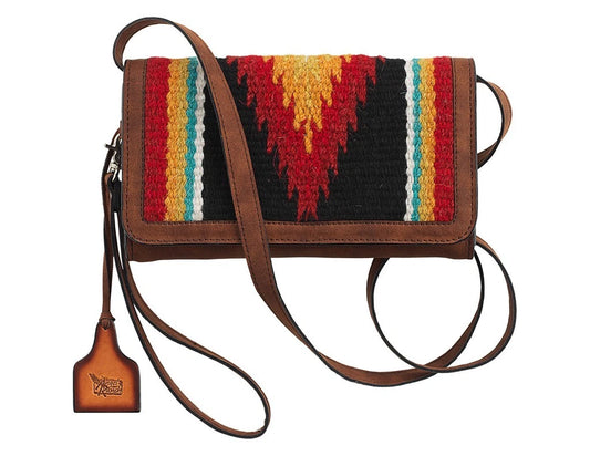 Angel Ranch Ruby Colorful Aztec Blanket Crossbody Wallet
