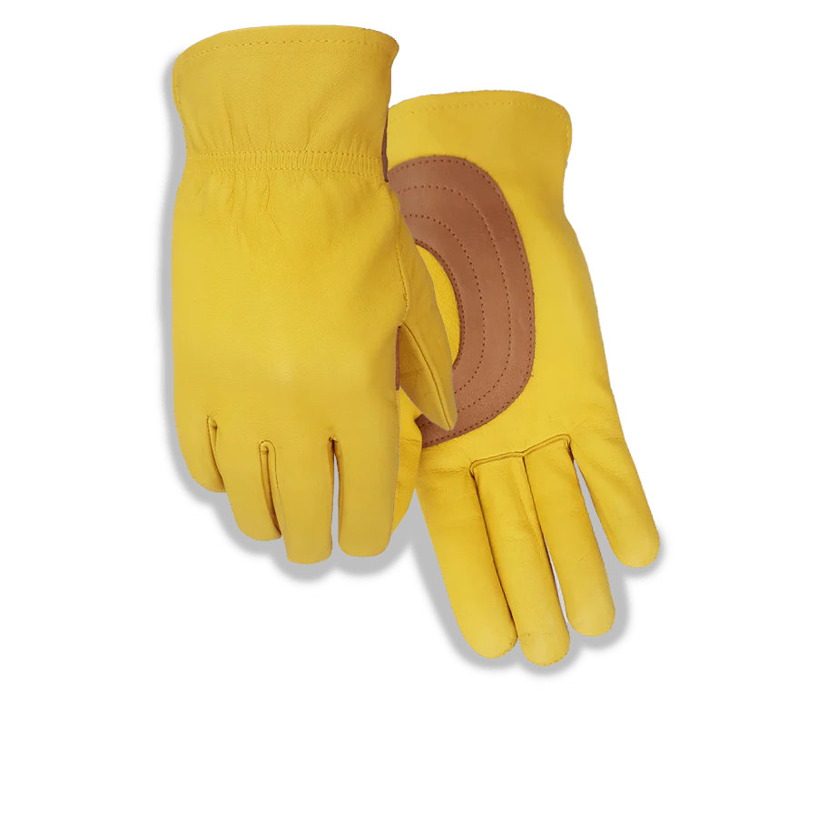 Golden Stag Goatskin Riding Gloves