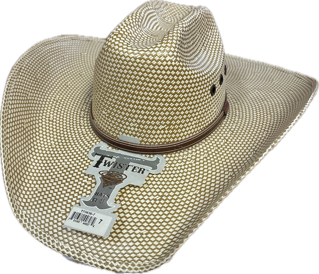 Twister Kids Adjustable Pink Straw Hat