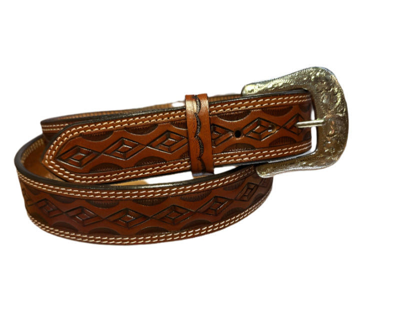 Ranger Belt Co. 3D Tooled Cognac Belt