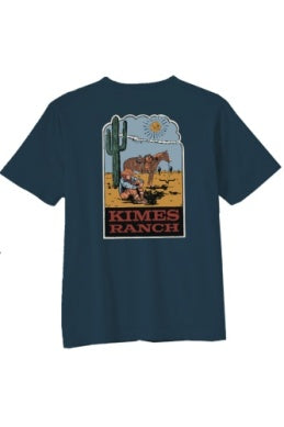 Kimes Ranch Lucky B Sun Had Just Risen Indigo T-Shirt