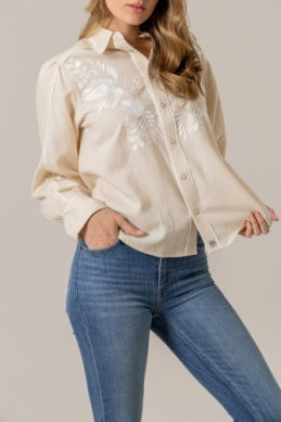 Kimes Ranch Women's Emilia Natural Pearl Snap Shirt