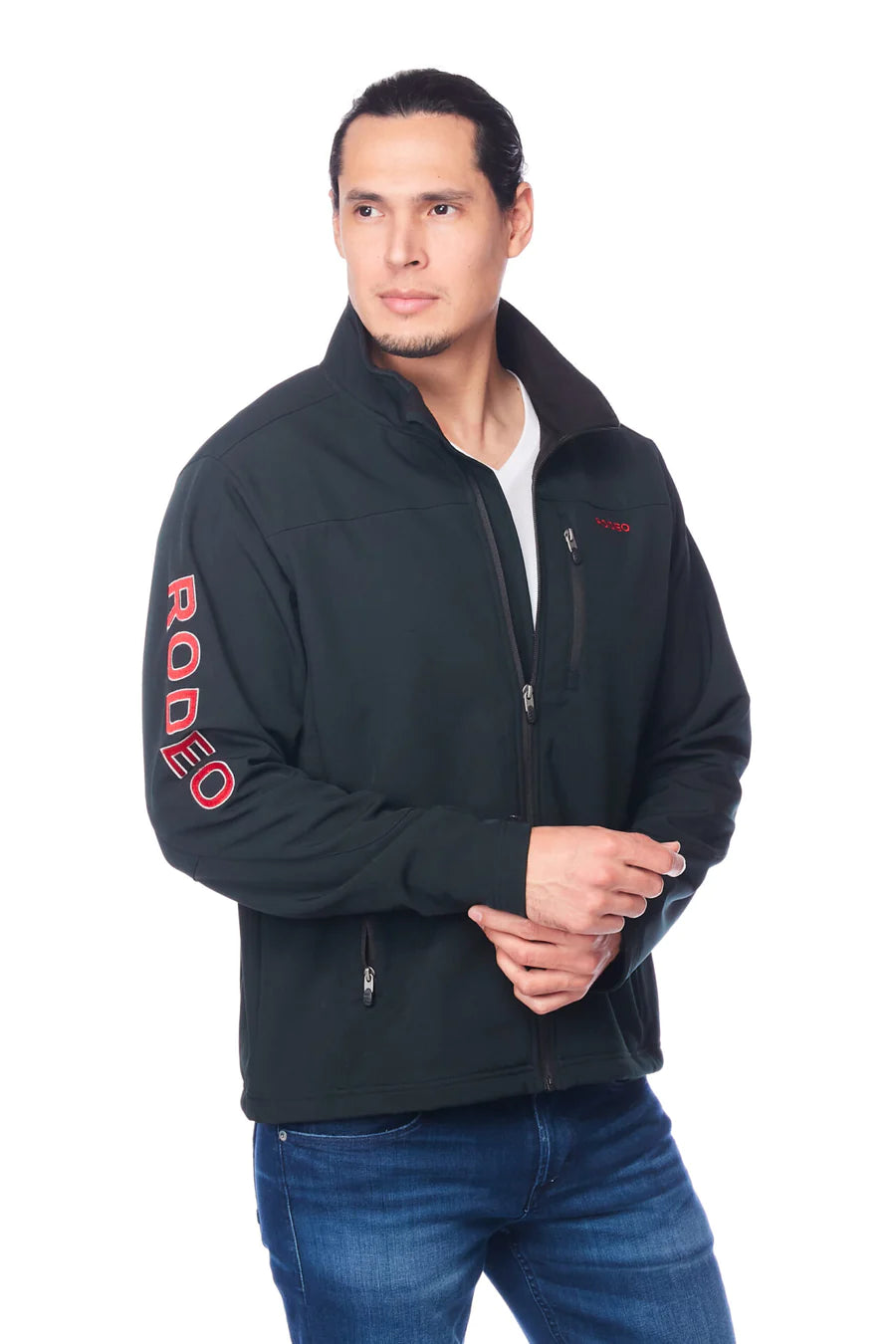 Rodeo Clothing Co. Men's Jacket - Black/Red