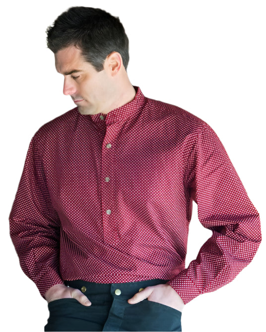 Frontier Classics Men's Long Sleeve Trail Hand Burgundy Shirt