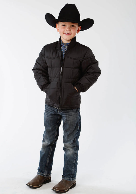 Roper Children's Black Poly-Filled Jacket