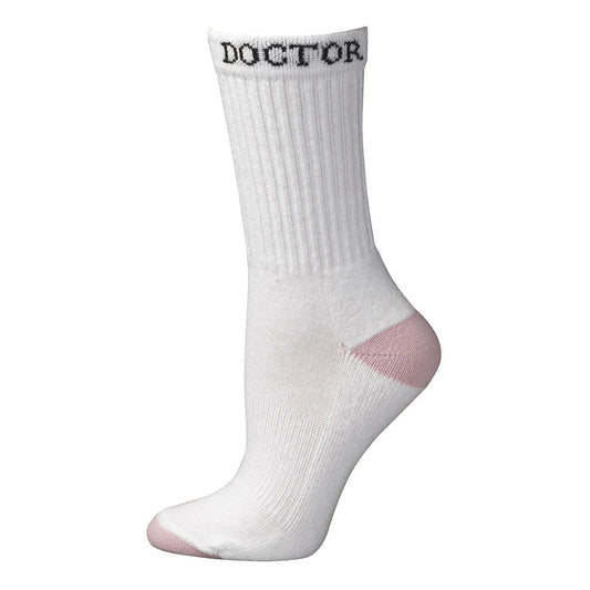 Boot Doctor Women's White & Pink Boot Socks Pack of 3