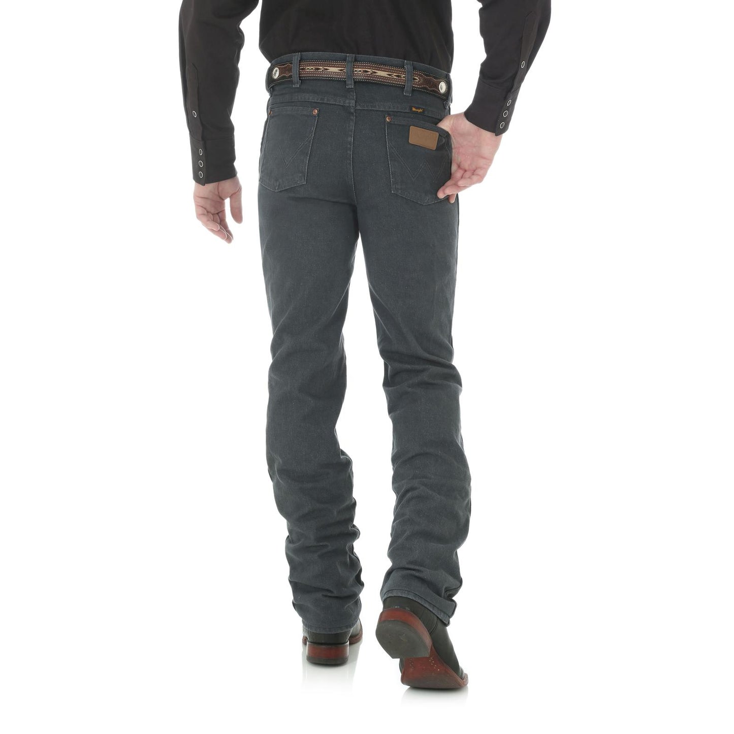 Wrangler Men's Cowboy Cut Slim Fit Jeans "Charcoal Grey"