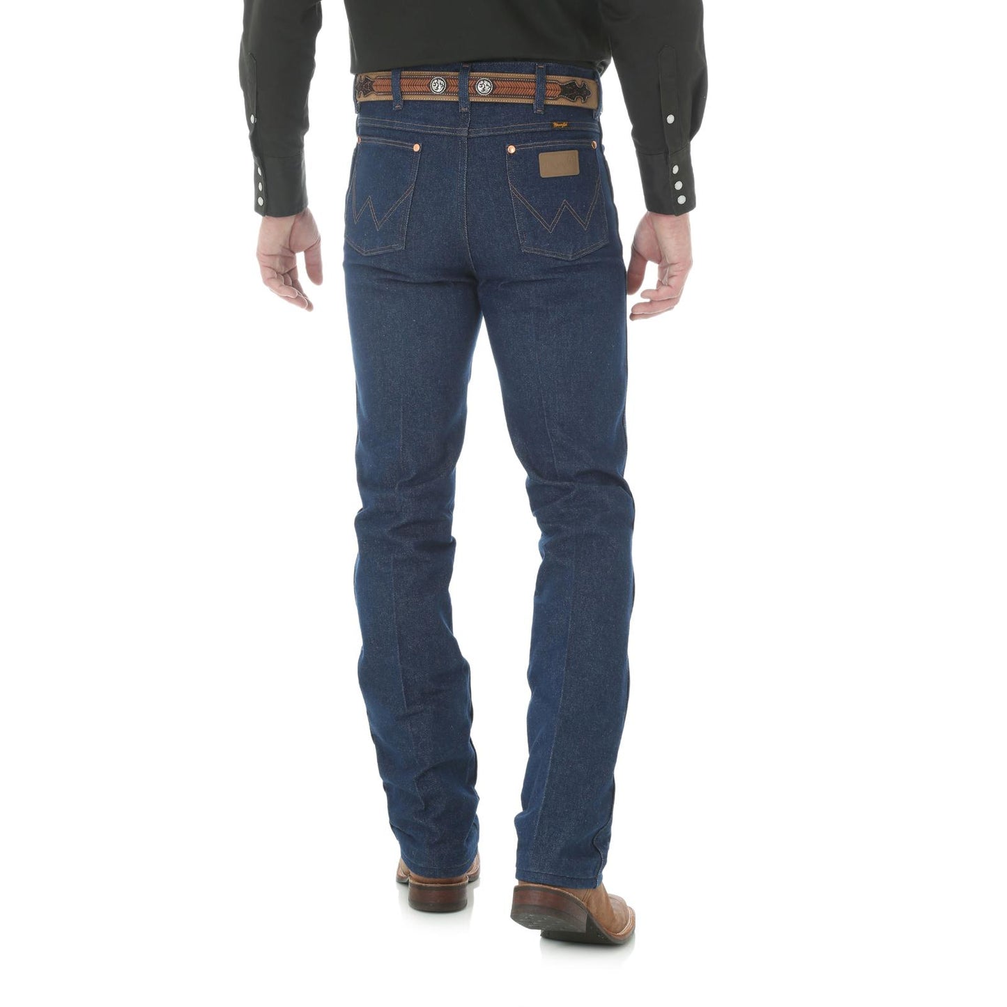 Wrangler Men's Cowboy Cut Slim Fit Rigid Indigo Jeans