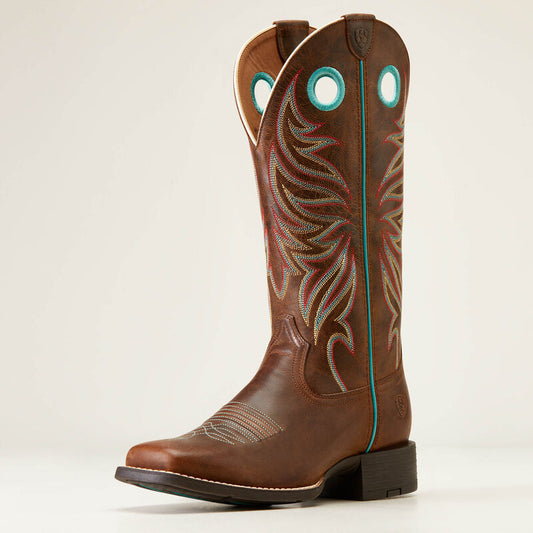 Ariat Women's Round Up Ryder Sassy Brown Western Boot