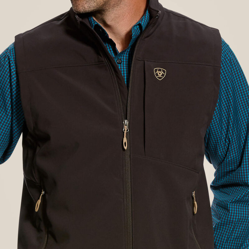 Ariat Men's Vernon Softshell Vest "Coffee Bean"