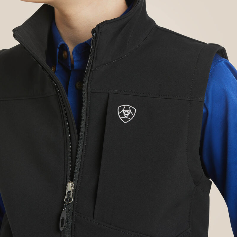 Ariat Boy's Vest - Black Vernon 2.0 Softshell