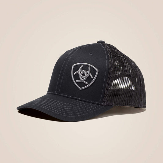 Ariat Ball Cap - Ariat Embroidered Logo Snapback "Black"