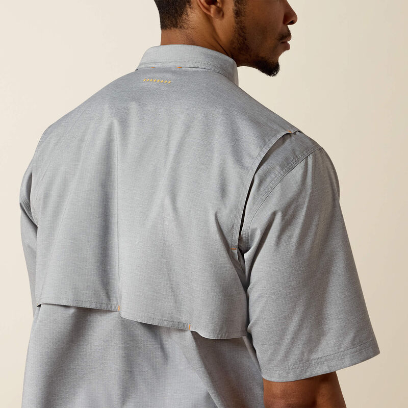 Ariat Men's Short Sleeve Rebar Made Tough VentTEK DuraStretch Heather Work Shirt