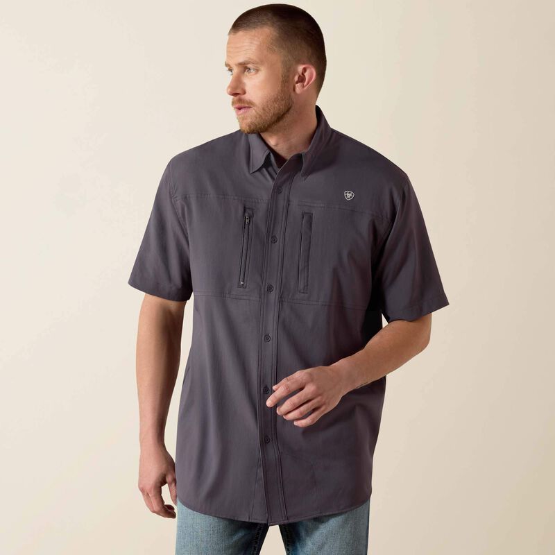 Ariat Men's Short Sleeve Charcoal VentTEK Classic Fit Shirt