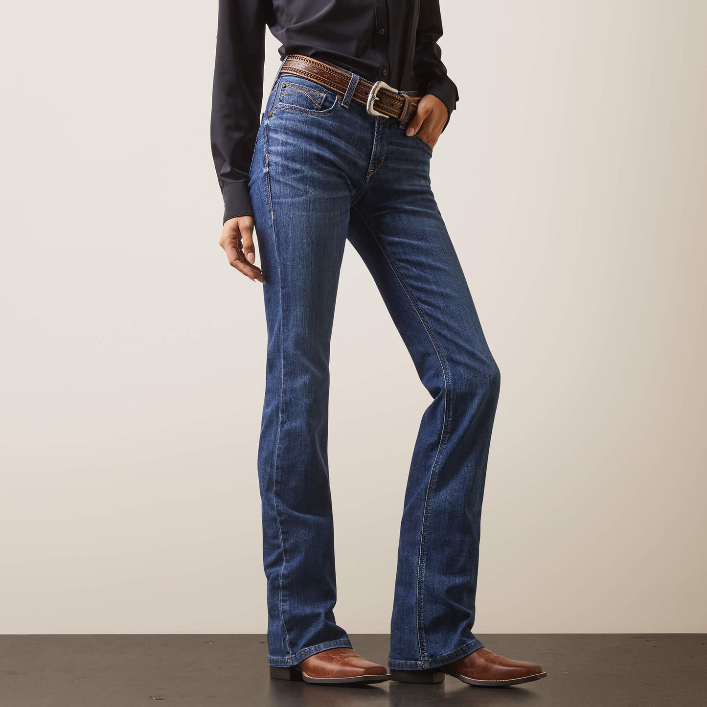 Ariat Women's R.E.A.L. Perfect Rise Leila Boot Cut Jean "Irvine"