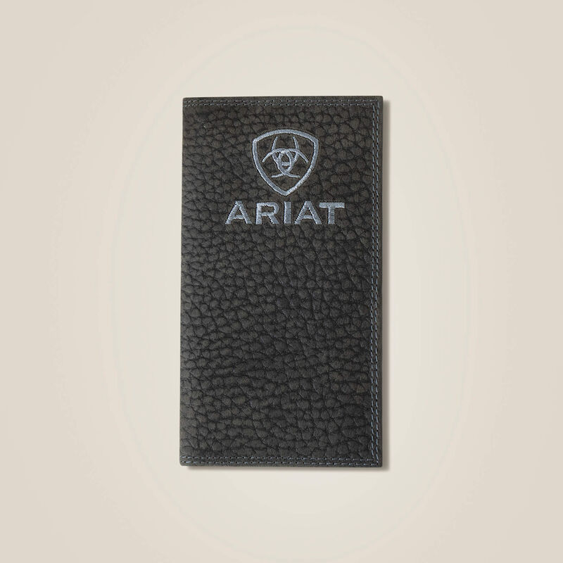 Ariat Black Pebble Leather Rodeo Wallet