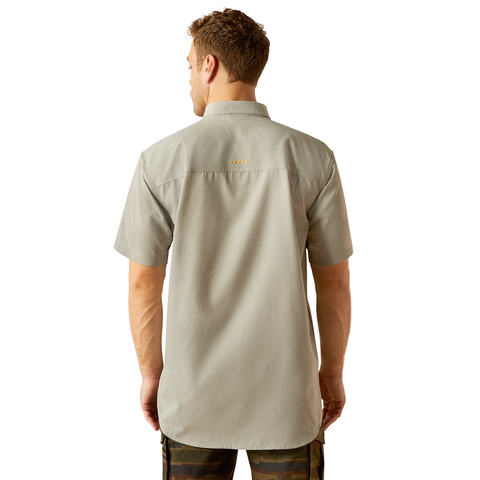 Ariat Men's Short Sleeve Rebar Made Tough 360 Airflow Work Wild Dove Shirt