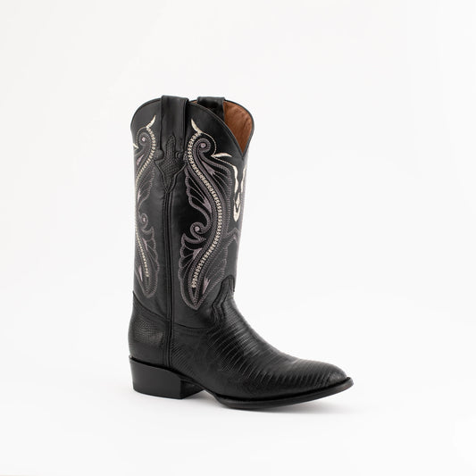 Ferrini Men's Boots - Black Teju Lizard R Toe