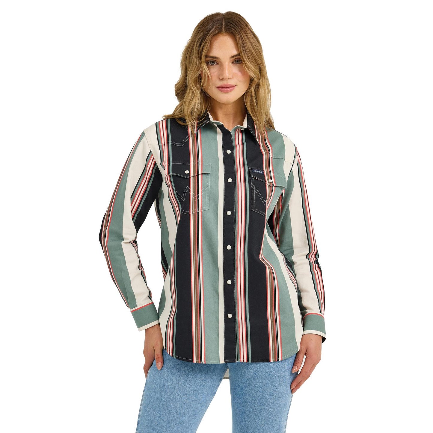 Wrangler Women's Punchy Brushpopper - Multi Stripes