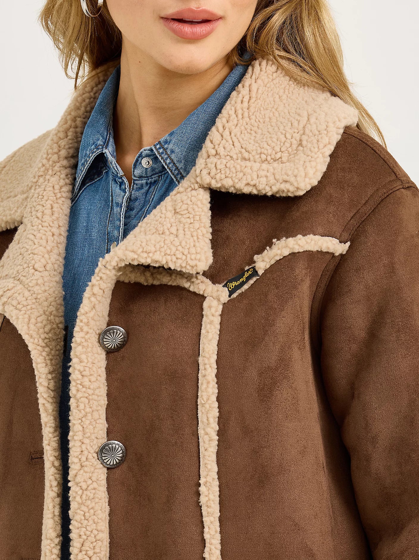 Wrangler Retro Women's Faux Shearling Barn Coat