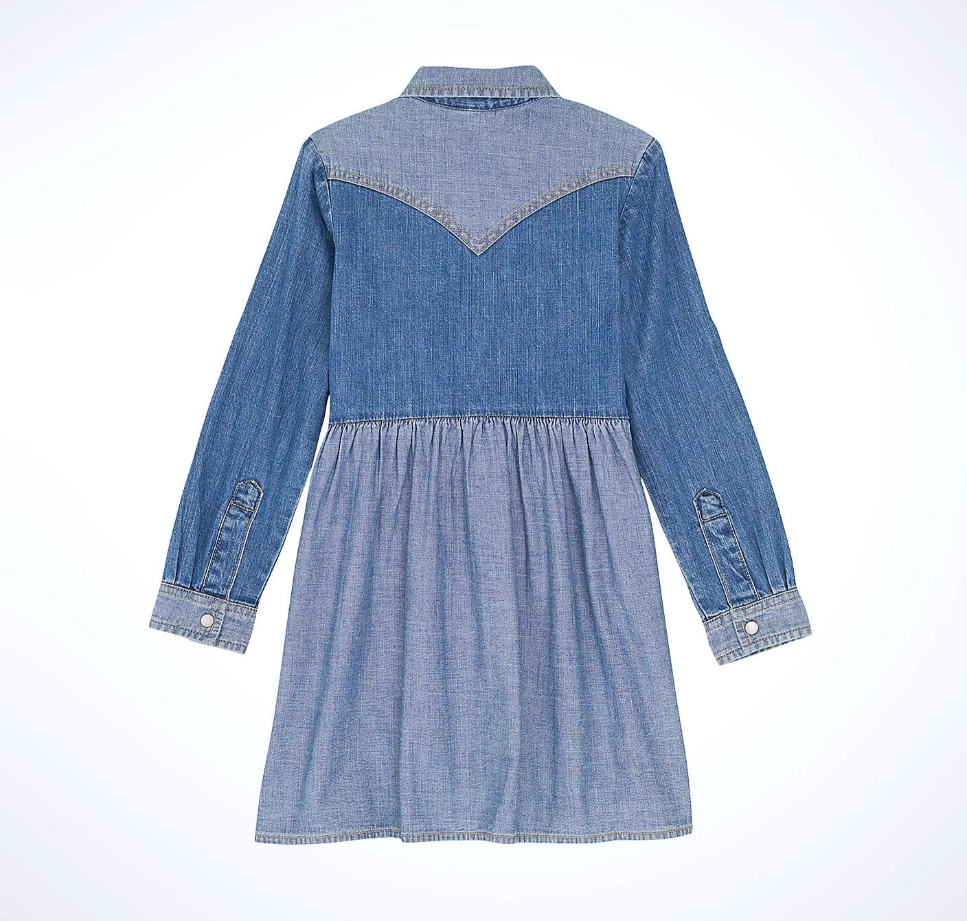 Wrangler Girl's Long Sleeve Western Denim Dress