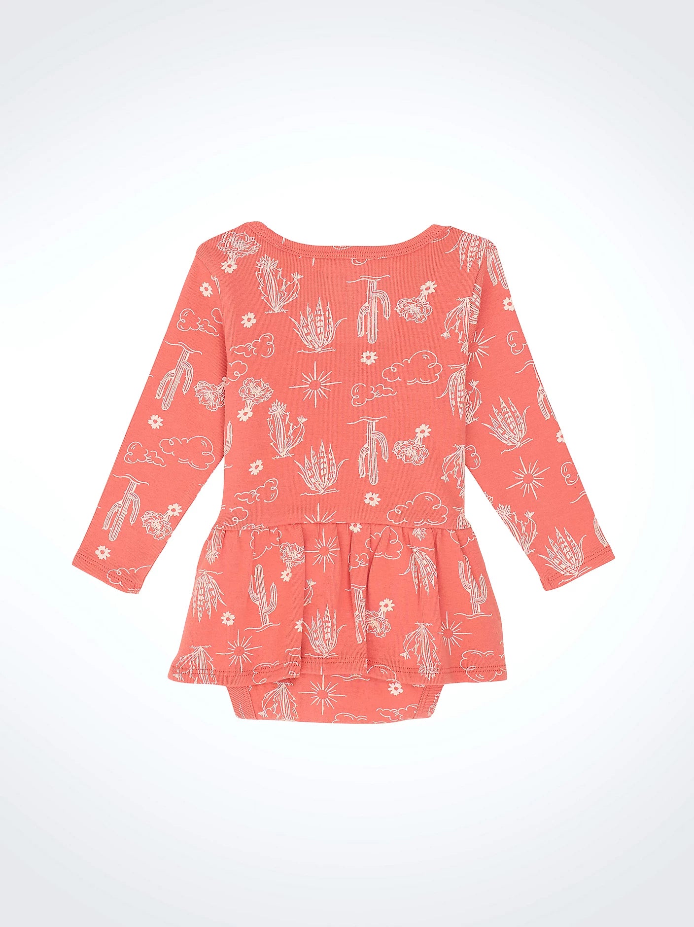Wrangler Baby Girl's Desert Icons Skirted Coral Bodysuit
