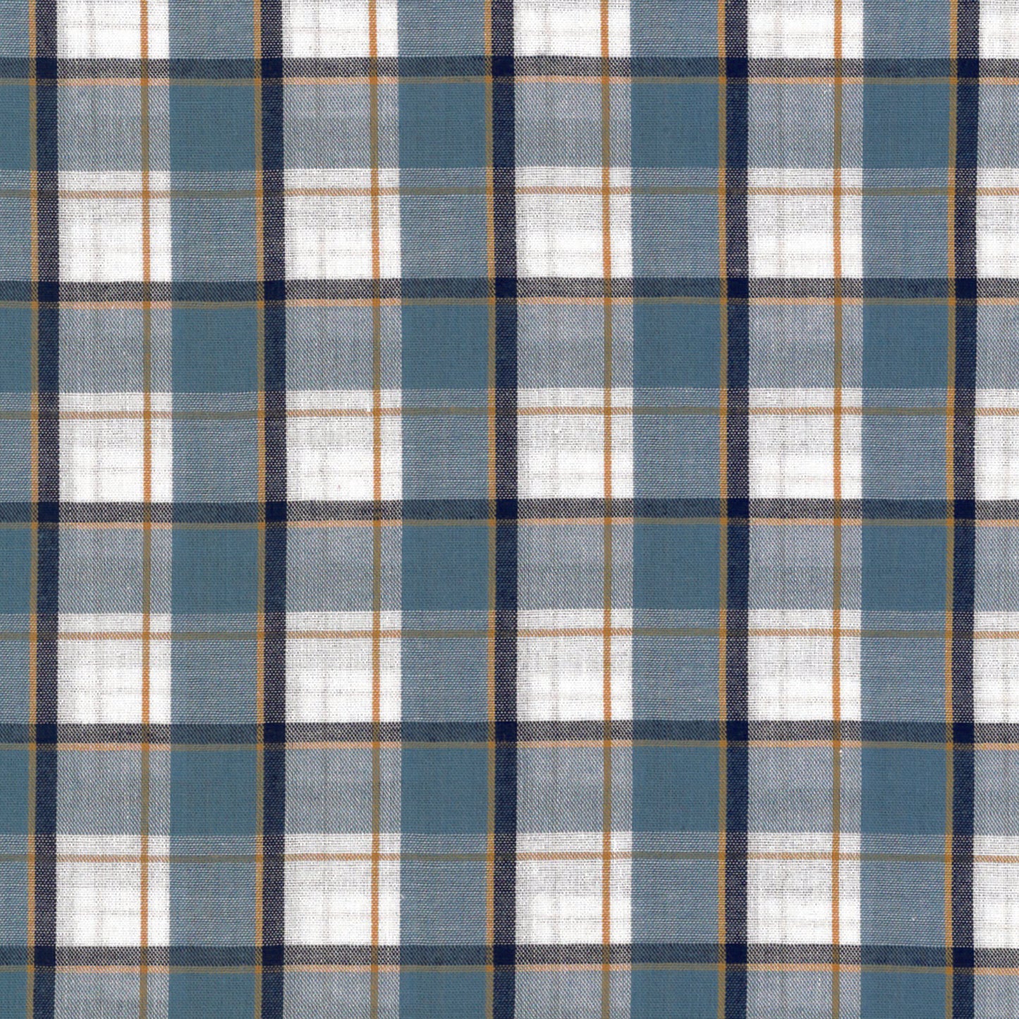 Wrangler Men's Long Sleeve Riata Classic Fit Shirt - Blue & White Plaid