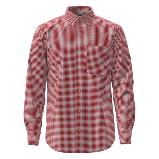 Wrangler Men's Long Sleeve Riata Classic Fit Dress Shirt - Red Plaid