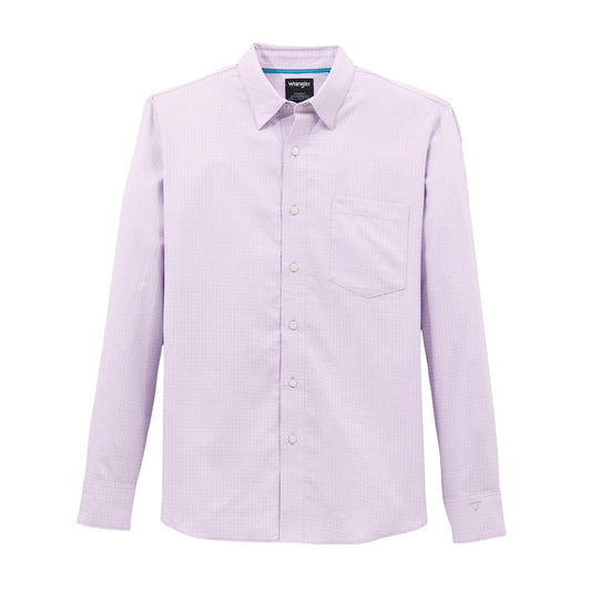 Wrangler Men's Long Sleeve Cody Johnson Classic Fit Shirt - Lilac
