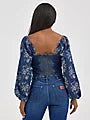 Wrangler Women's Denim Cropped Blouse