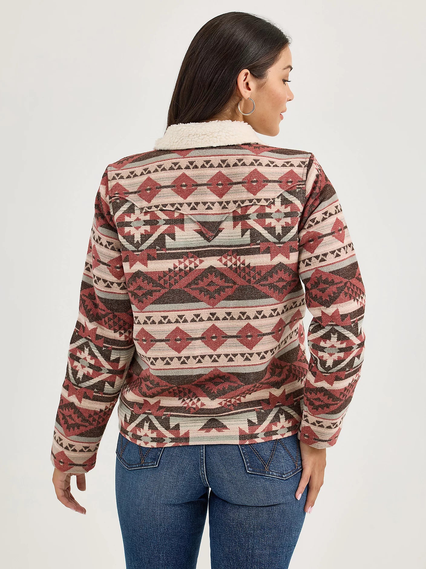 Wrangler Retro Women's Sherpa Lined Jacquard Barn Jacket
