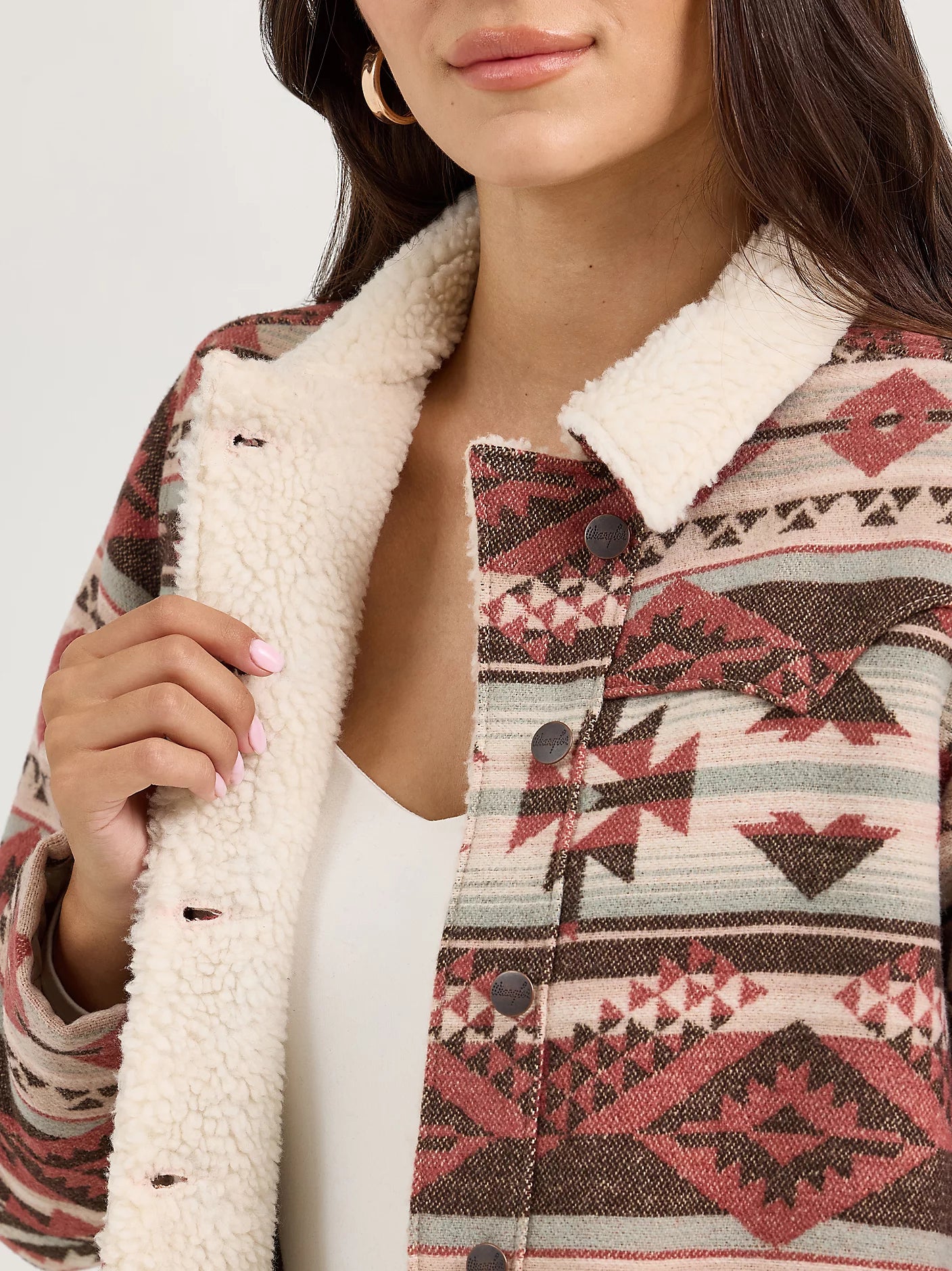 Wrangler Retro Women's Sherpa Lined Jacquard Barn Jacket