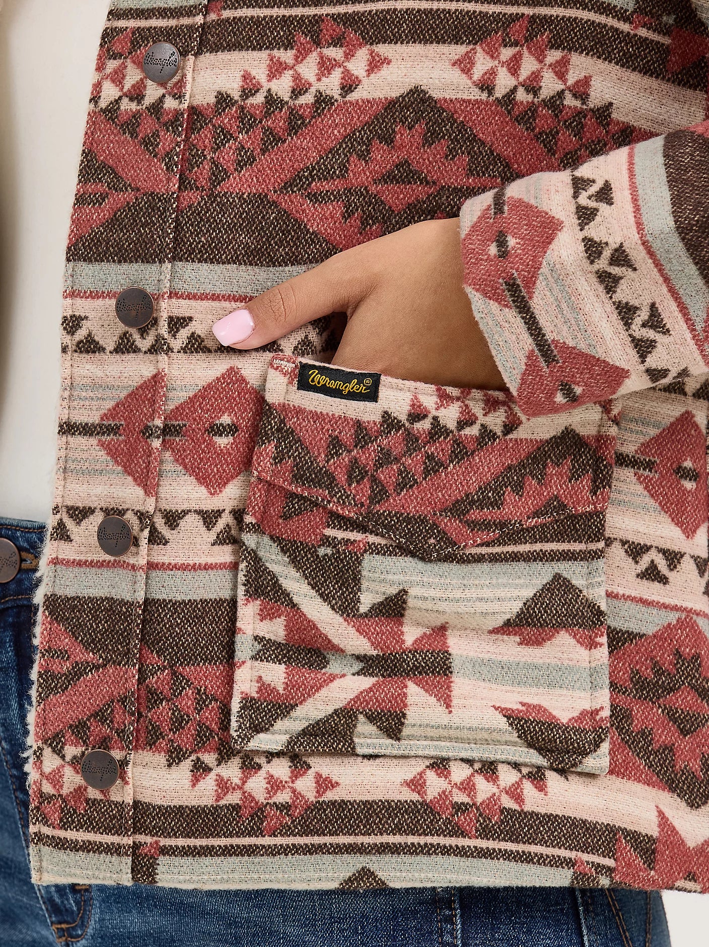 Wrangler Retro Women's Sherpa Lined Jacquard Barn Jacket