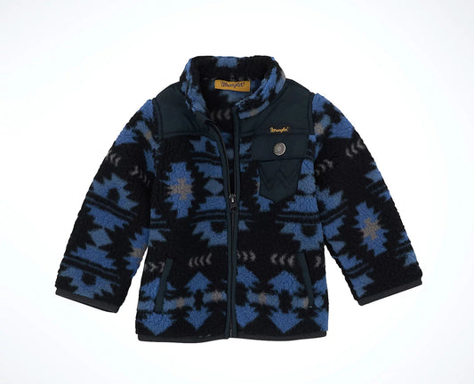 Wrangler Little Boy's Zip Front Lightweight Ripstop Sherpa Jacket