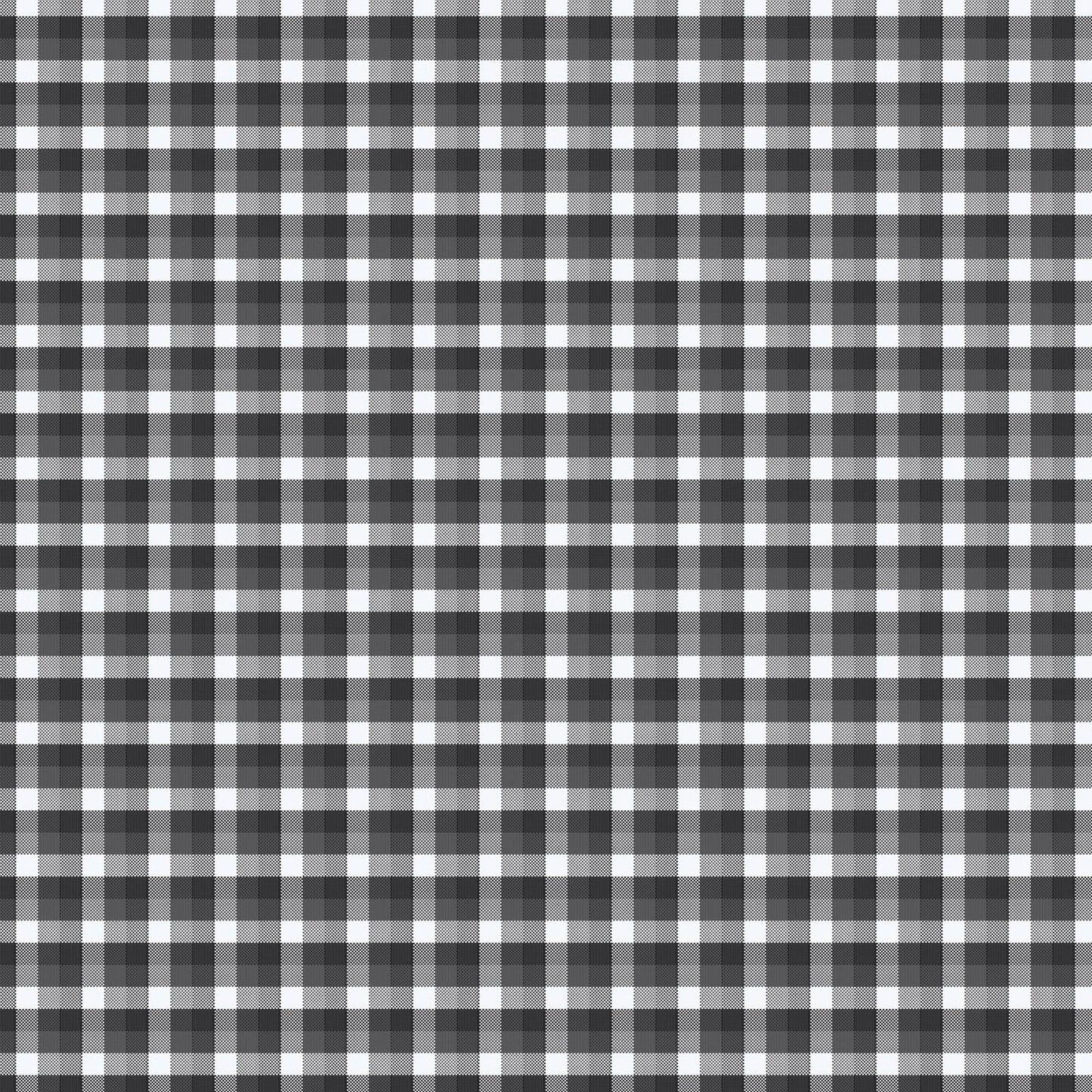 Wrangler Men's Short Sleeve Riata Classic Fit Western Shirt - Black & White Plaid