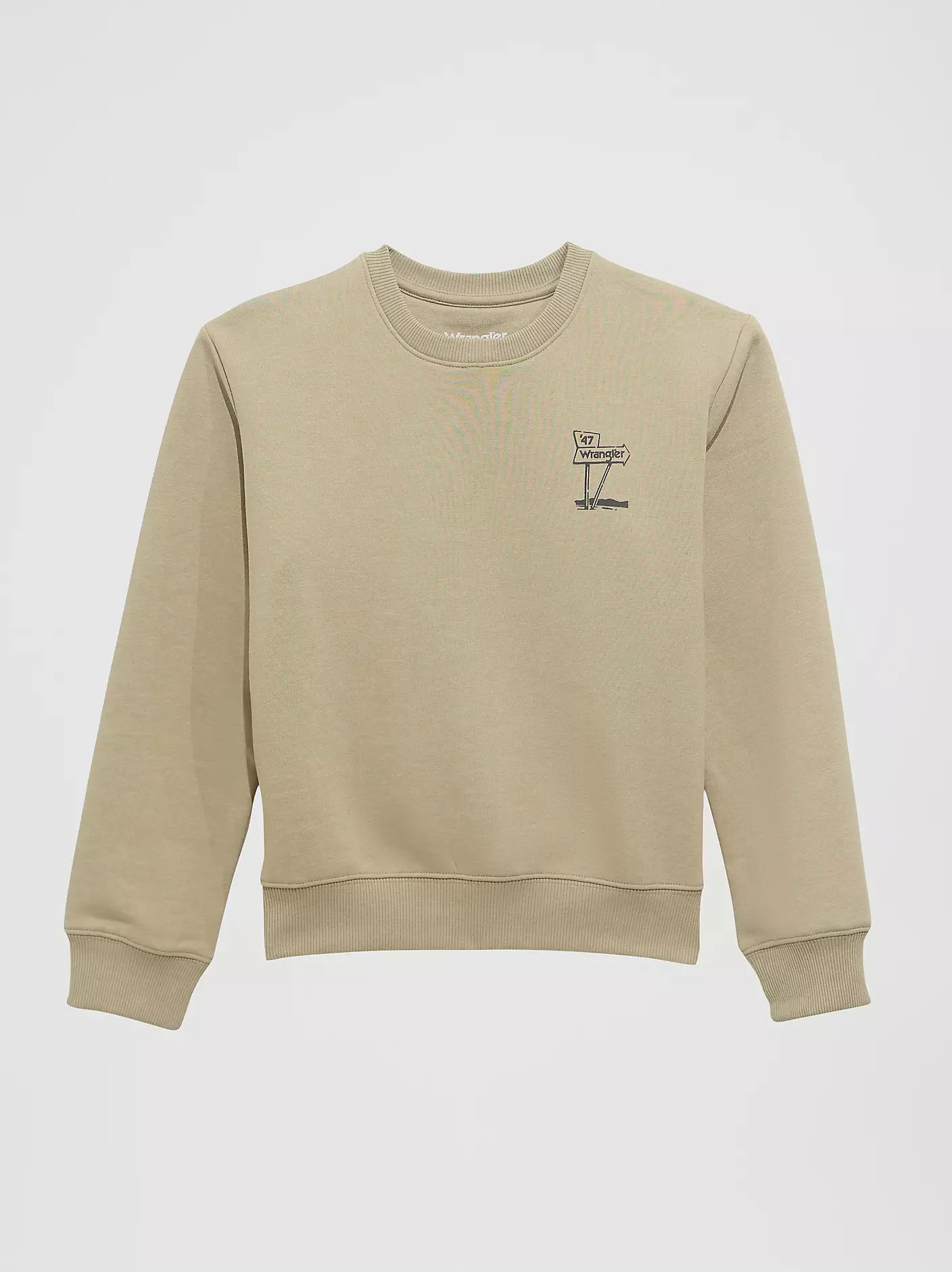 Wrangler Boy's Graphic Pullover Beige Sweatshirt