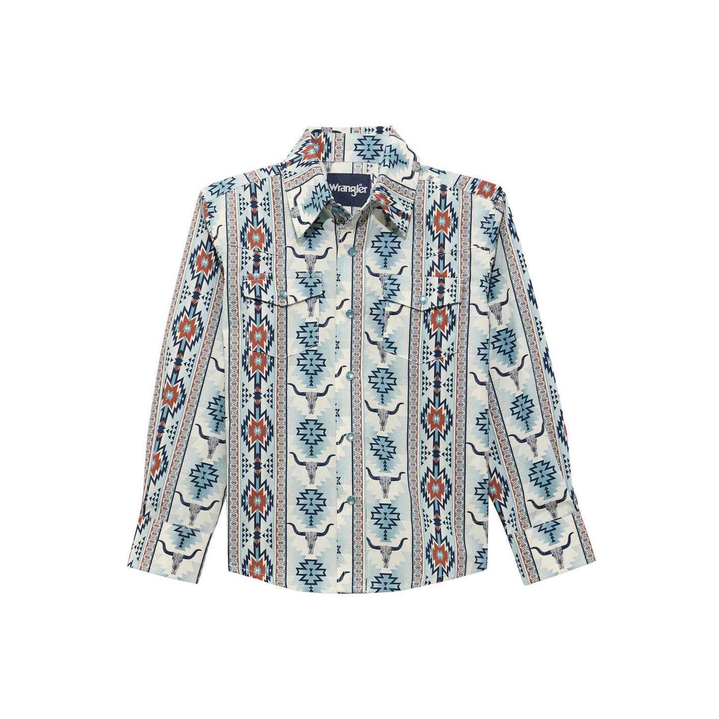 Wrangler Boy's Checotah Long Sleeve Western Snap Shirt