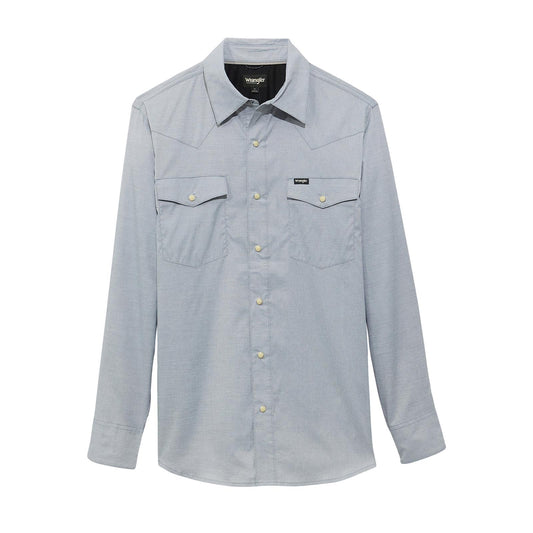 Wrangler Men's All Terrain Gear Drover Utility Long Sleeve Shirt - Bering Sea