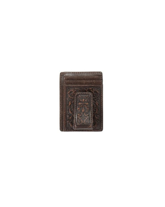 Nocona Men's Embossed Scrolling Cross Money Clip