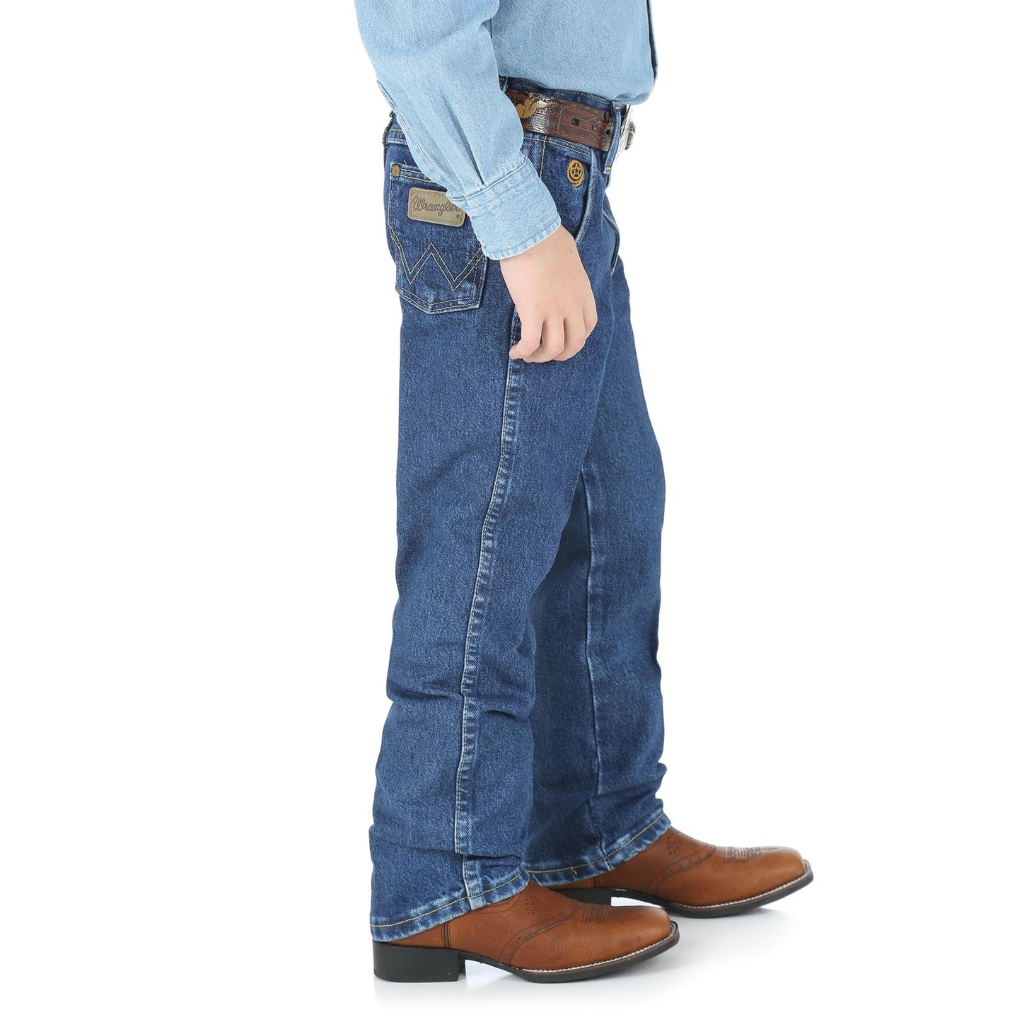 Wrangler George Strait  Boys Original Cowboy Cut Jean - Heavy Stone Denim