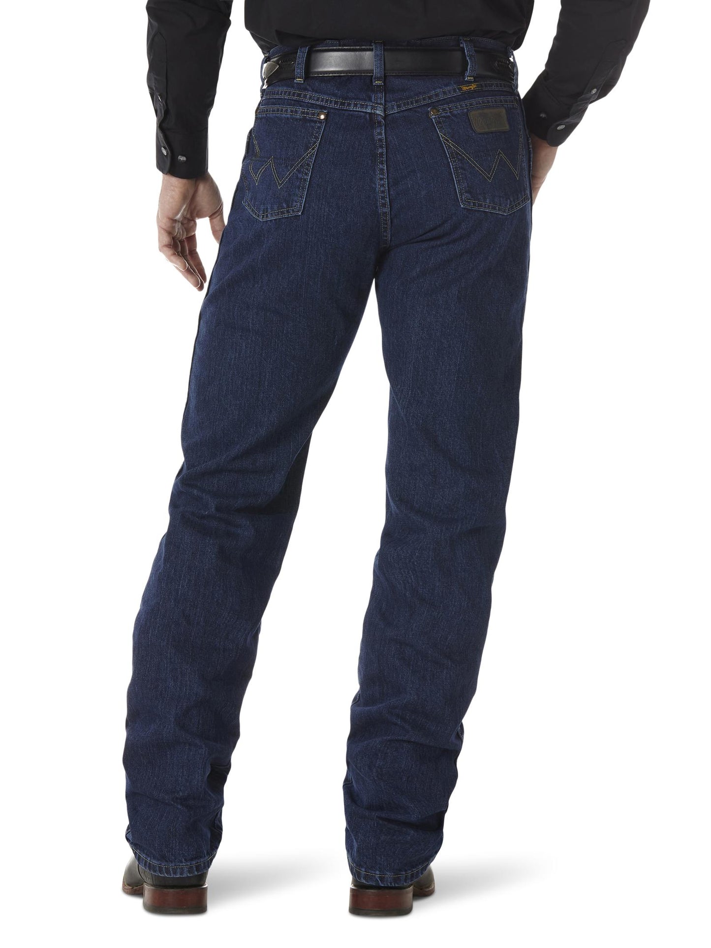 Wrangler Men's George Strait Cowboy Cut Original Fit Dark Stone Denim Jean