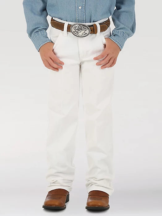 Wrangler Boy's Jeans - White Cowboy Cut Original Fit