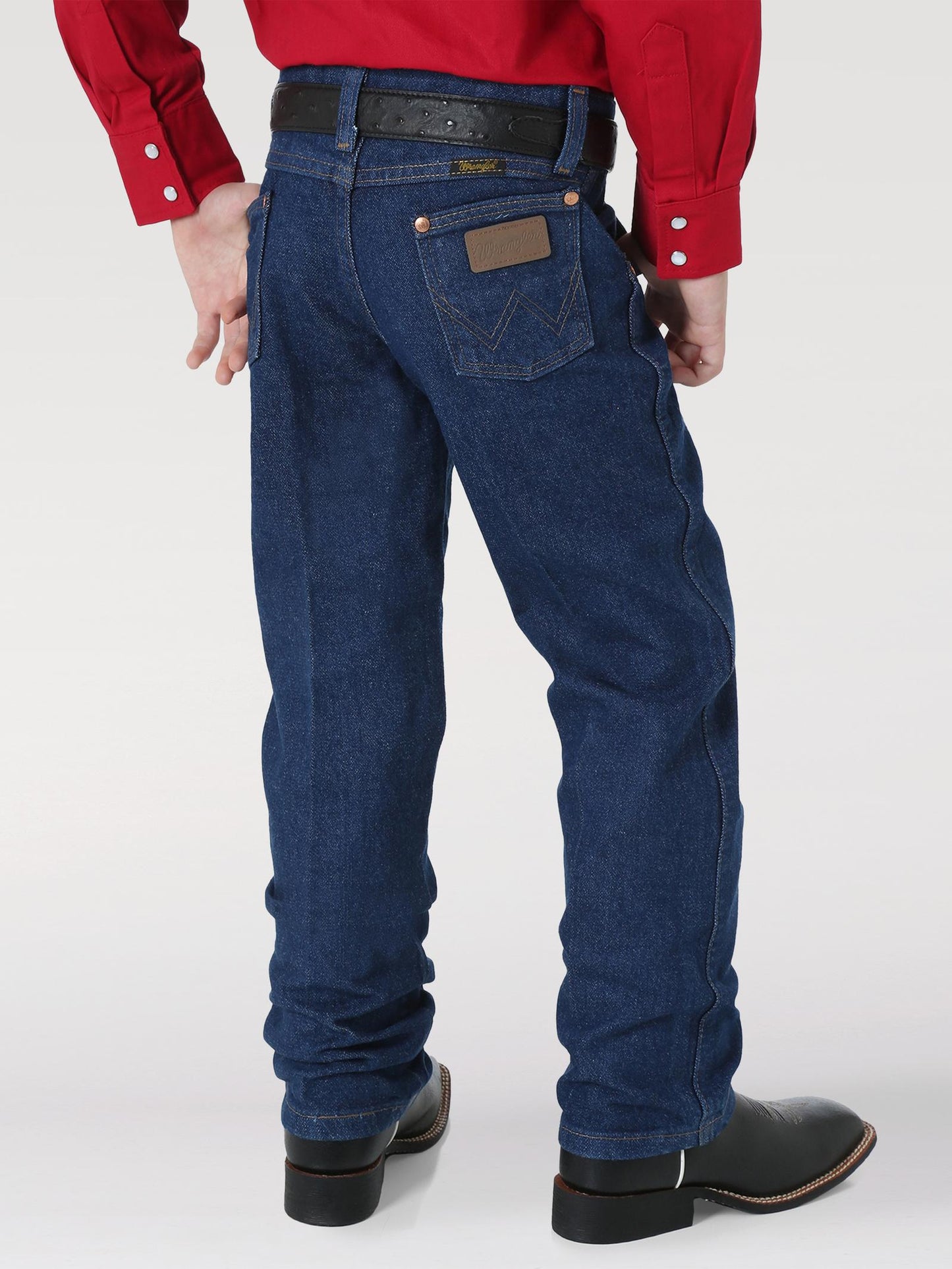 Wrangler Cowboy Cut Original Fit Boys Jeans - Prewashed Indigo