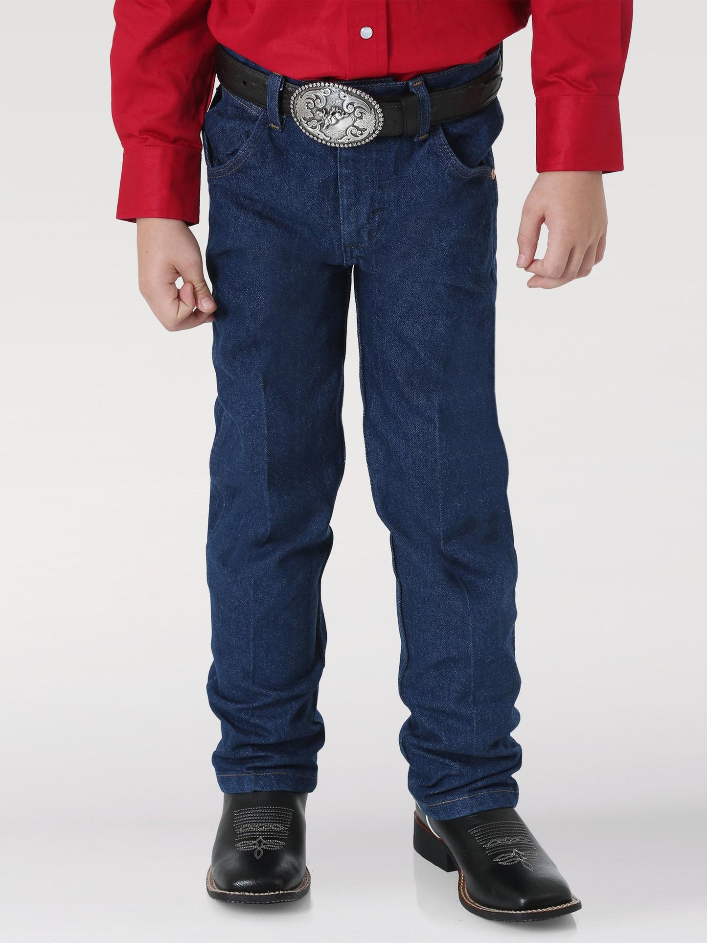 Wrangler Cowboy Cut Original Fit Boys Jeans - Prewashed Indigo