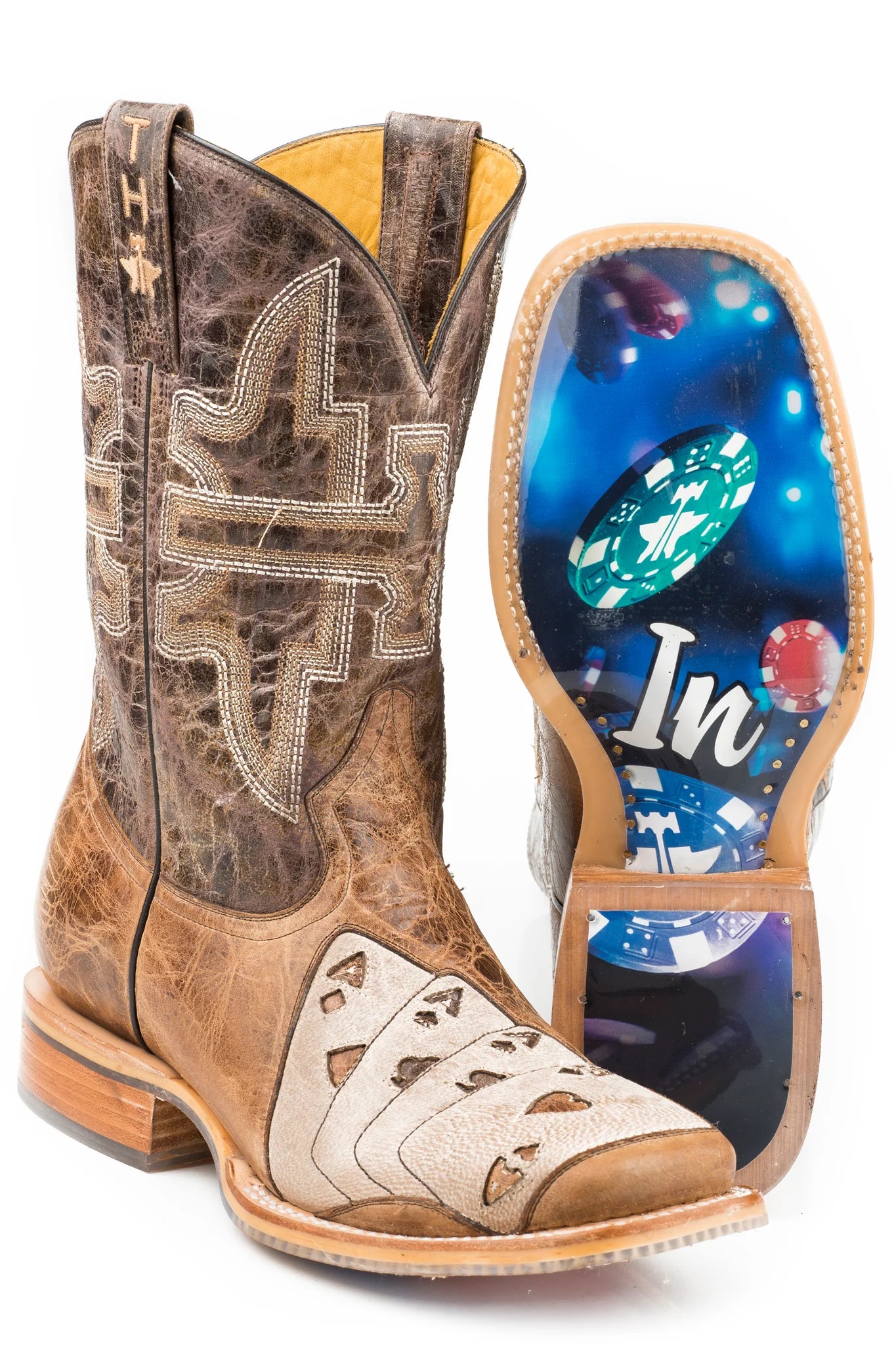 Tin Haul Men's Boots - High Roller with All In Sole