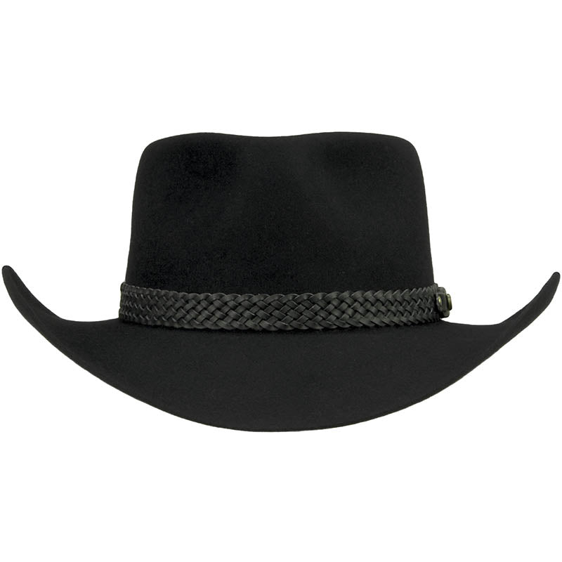 Akubra Felt Hat Snowy River Black