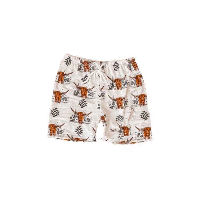 Aier - Baby Boys Western Cow Swimsuits Trunk